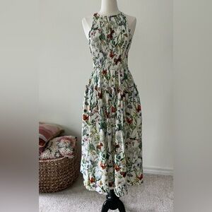 Women’s Avec Les Filles Floral Cross-Back Maxi Dress, Sz. 4